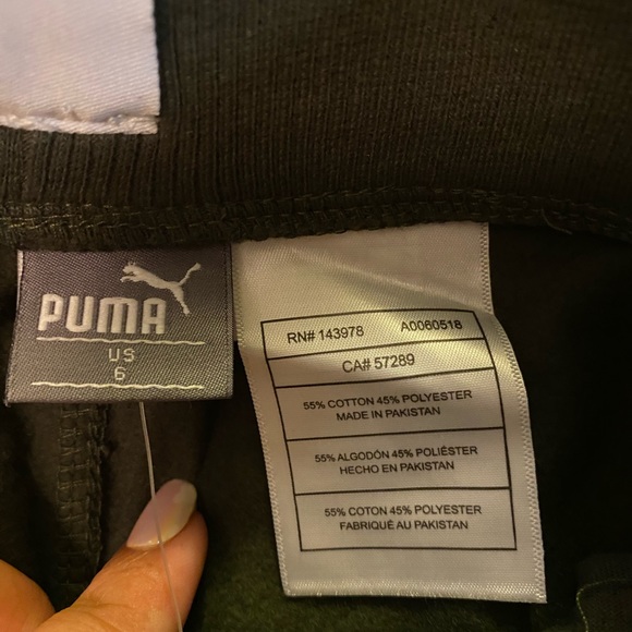 Puma Kids Boys Dark Green Sweatpants Size 6 - Picture 8 of 8